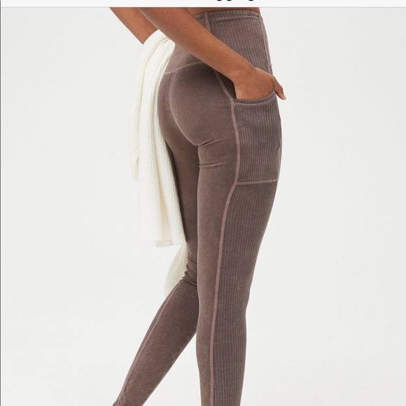 Aerie Offline Ribbed Legging - Relic - Picture 6 of 8